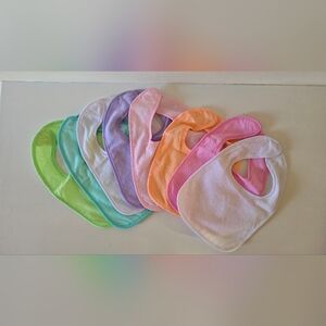 Neat Solutions Baby Bib Lot Pastel Colors Set of 8